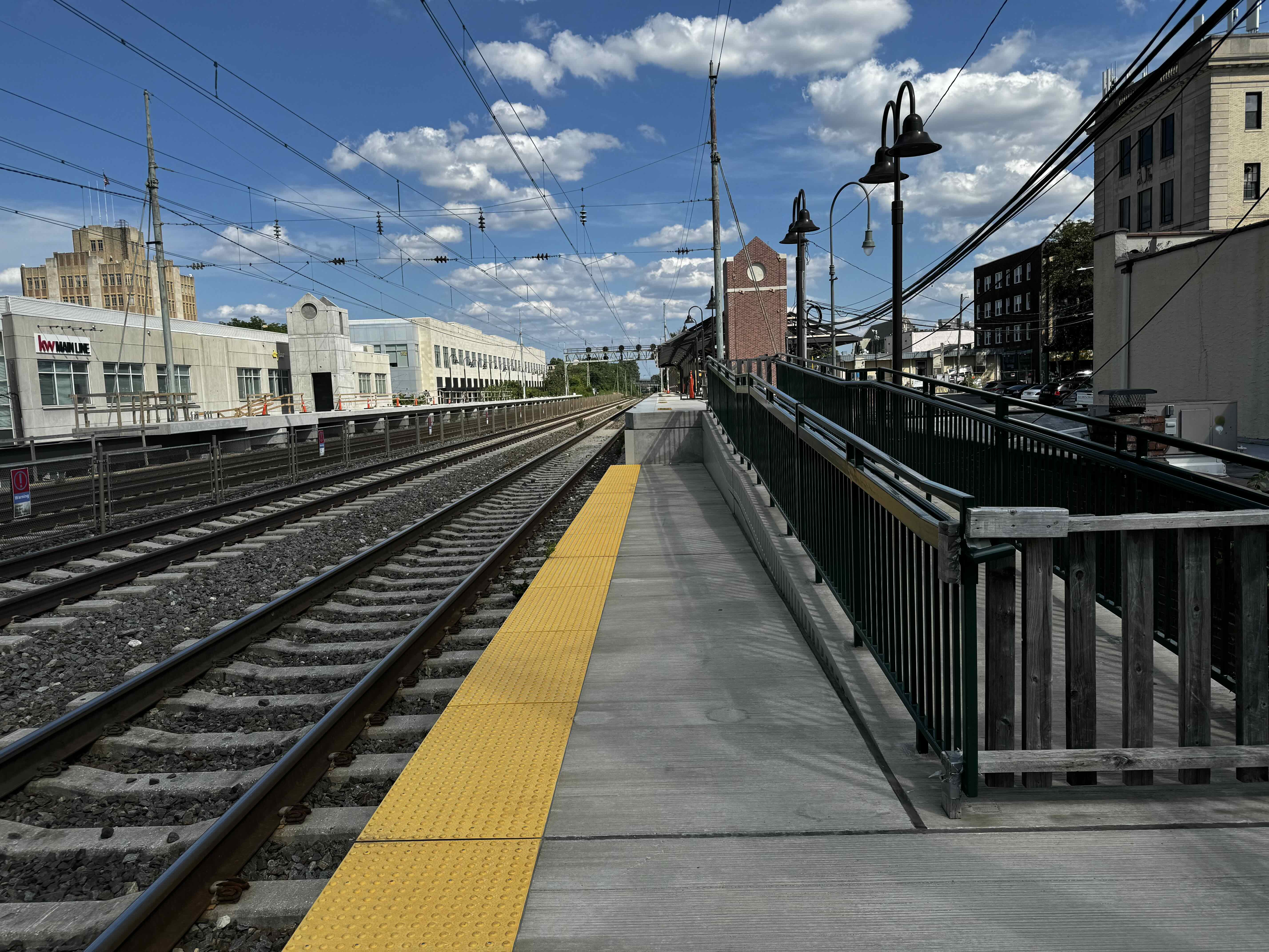 Ardmore Station under construction_ taken on the temporary platform (Philadelphia Metro Area)